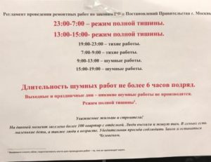 Время Для Ремонта В Квартире По Закону В Москве В Субботу