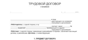 Трудовой договор ип с продавцом в казахстане