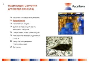 Услуги Условия Кредитования И Банковские Продукты Для Юридических И Физических Лиц