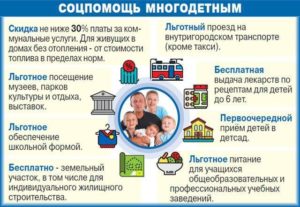 Какие субсидии есть для многодетных семей в москве новые законы