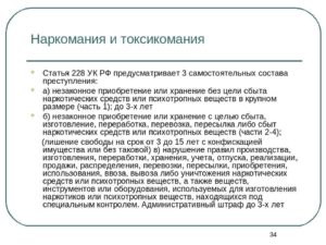 228 Статья Уголовного Кодекса Рф Часть 5