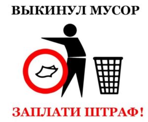 Административная ответственность за мусор в общественных местах