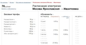 Ярославское Направление Абонемент Проезд На Пригородных