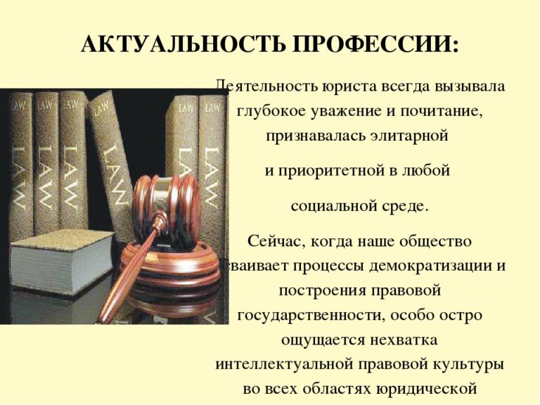 Актуальность Профессии Адвокат